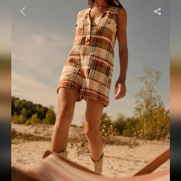 Sezane Zita V-neck Sleeveless Jumpsuit - Picture 2 of 6